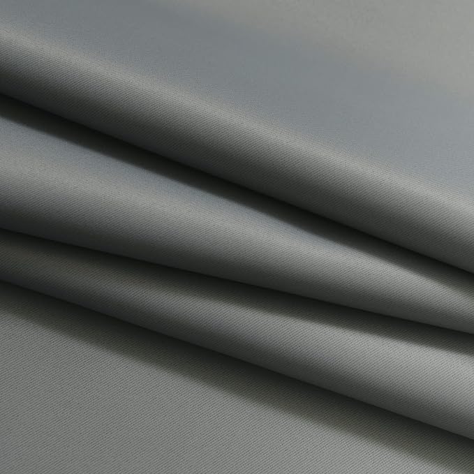 Yakamok Ombre Curtains Grey and Greyish White for Living Room,62Wx84L | Room Darkening Curtains 84,Thermal Insulated Gradient Color Drape,Light Blocking Grommet Window Curtains for Bedroom,2 Panels