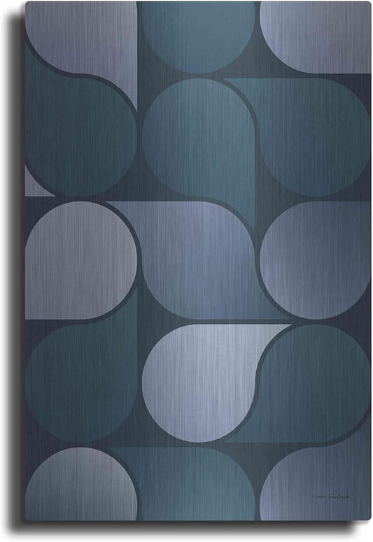 'Geometric Loop' by Seven Trees Design, Metal Wall Art, 24"x36"