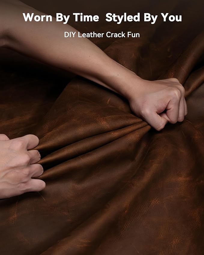 YSAGi Leather Desk Mat, 35.4"x17"Real Leather Desk Pad,2mm Thick Desk Blotter with Stiched line,Oil-Wax Feel Mouse pad and Self-Healing Laptop Pad for Home & Office(Classic Dark Brown)