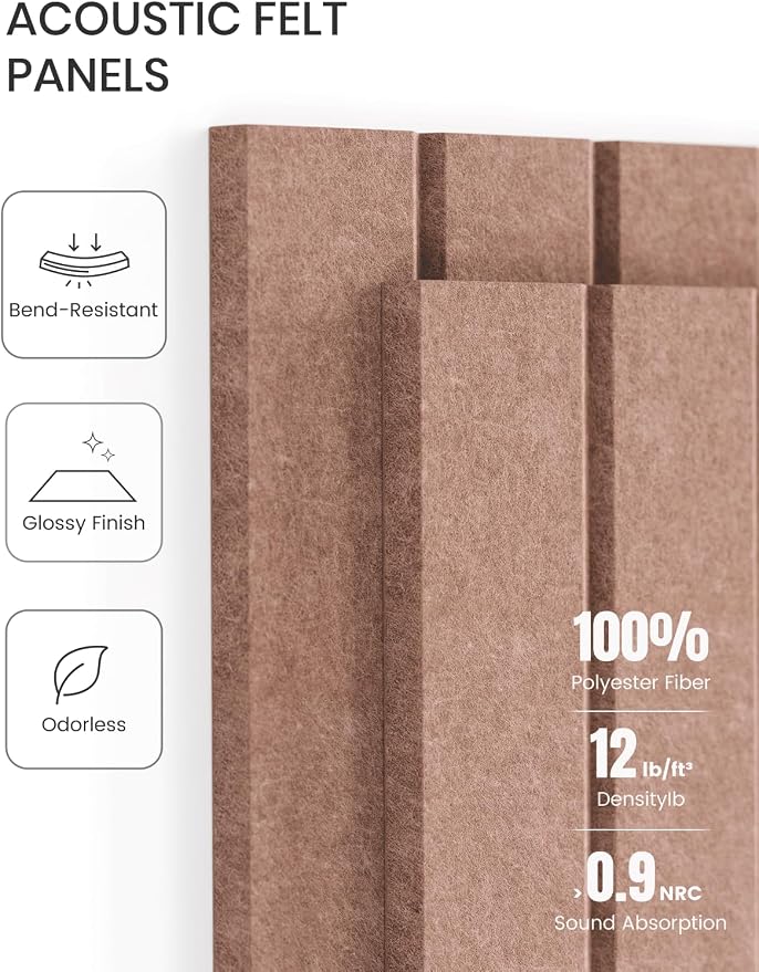Fluxynara Large Felt Bulletin Board 48" x 36" Cork Board Alternative-12 Pack with 64 Safe Removable Adhesive Tabs, Felt Boards for Walls Bulletin Boards for Home Office Classroom Pin Board-Terracotta