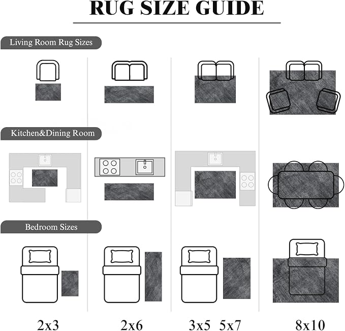 2x3 Washable Mat,Small EntryWay Rugs,Stainproof Non-Slip for Indoor Entranc | Low pile,Stain-resistant & Non-slip backing, Solid Vintage Style for indoor,entryway,kitchen,bathroom(2x3,Gray)