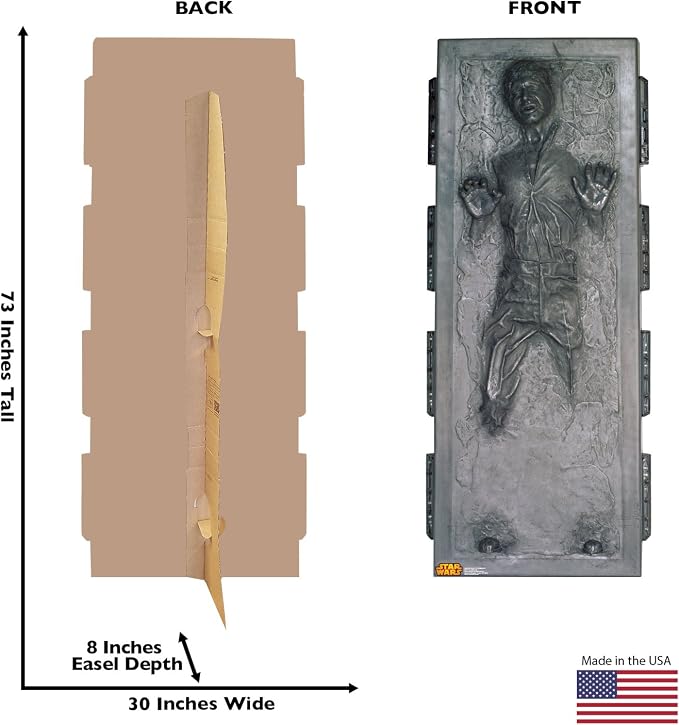 Cardboard People Han Solo in Carbonite Life Size Cardboard Cutout Standup - Star Wars Classics (IV - VI)