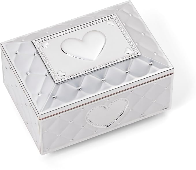 Lenox Childhood Memories Black Ballerina Jewelry Box, Silver/Pink