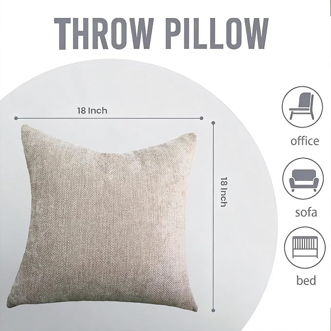 Small Throw Pillow 18x18,Couch Pillows,Velvet Throw Pillow for Bed and Couch,Set of 2,Gray