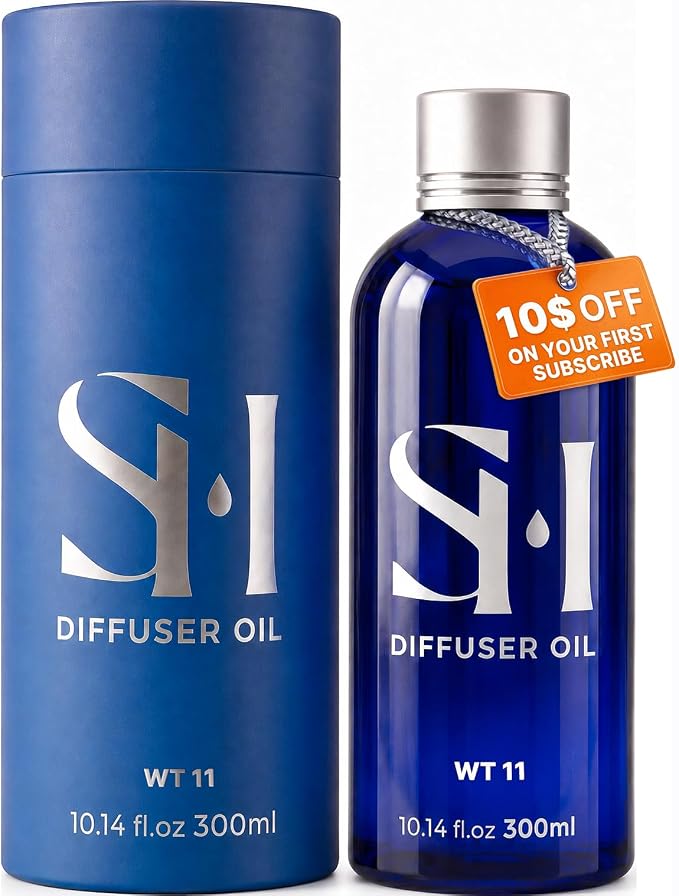 White Tea WT11 Hotel Scent Diffuser Oil | 10.14 Fl oz (300 ml) - Waterless Diffuser Oil Refill & Highly Concentrated Fragrance Oil, Diffuser Oil Scents Luxury, Hotel Oil Diffuser