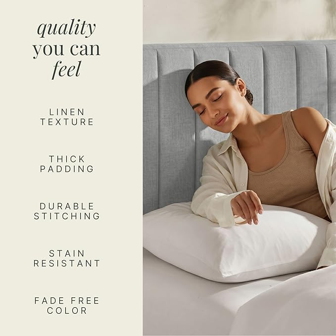 Hearth & Harbor Upholstered King Headboard - Easy Assemble Channel Stitched Headboard King Size Bed - Wall Mounted Headboards with 3D Soundproof Wall Panels Peel & Stick Floating Headboards, Silver