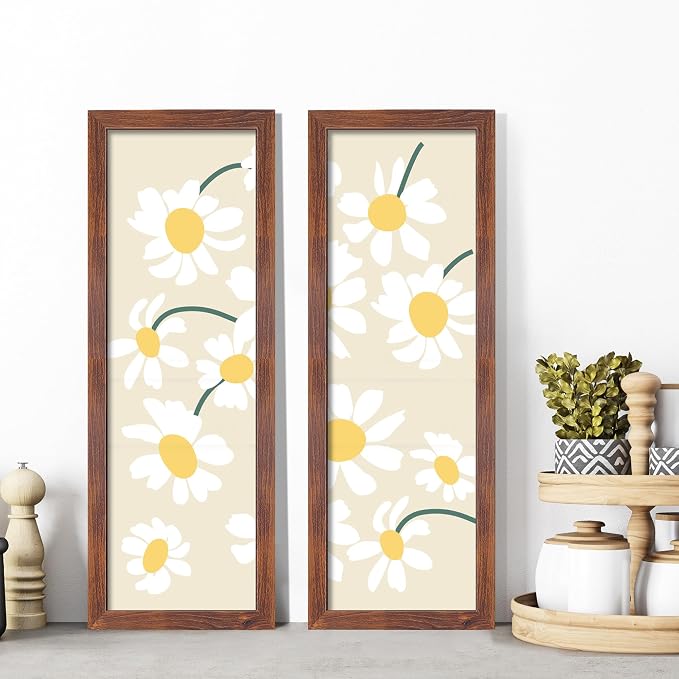 LaVie Home 5x15 Picture Frame Brown Poster Frame, Stable and Sturdy Frame and Polished Plexiglass, Horizontal and Vertical Format of The Walls 1 Pack