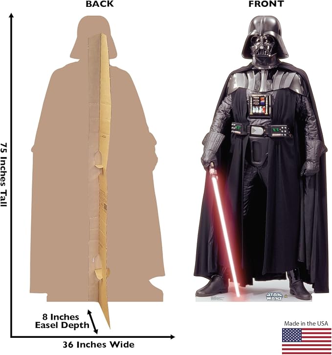 Cardboard People Darth Vader Life Size Cardboard Cutout Standup - Star Wars Classics (IV - VI)