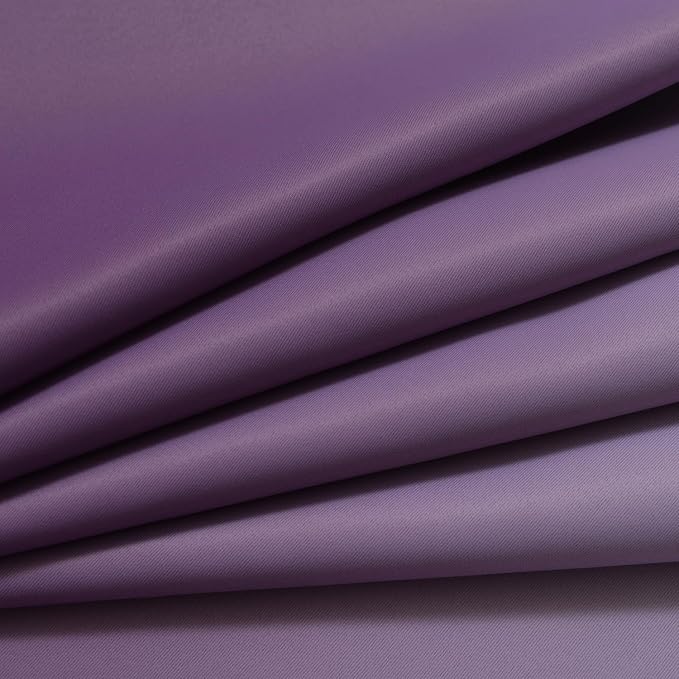 Yakamok Greyish White to Purple Ombre Curtain for Bedroom 84 Inch,1 Panel | Light Blocking Thermal Insulated Window Drape,Curtain for Living Room,Room Darkening Grommet Gradient Curtain 52Wx84L