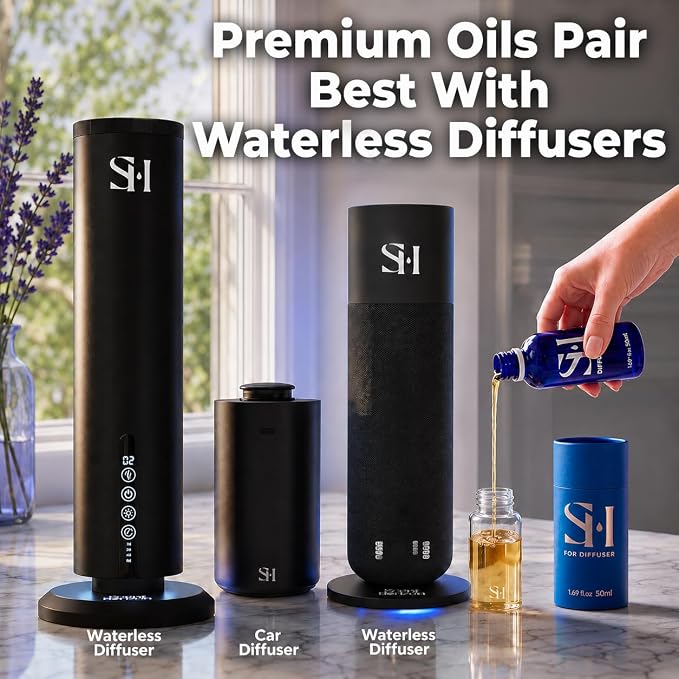 Paris 24k PK12 Hotel Scent Diffuser Oil | 1.69 Fl oz (50 ml) - Waterless Diffuser Oil Refill & Highly Concentrated Fragrance Oil, Diffuser Oil Scents Luxury, Hotel Oil Diffuser