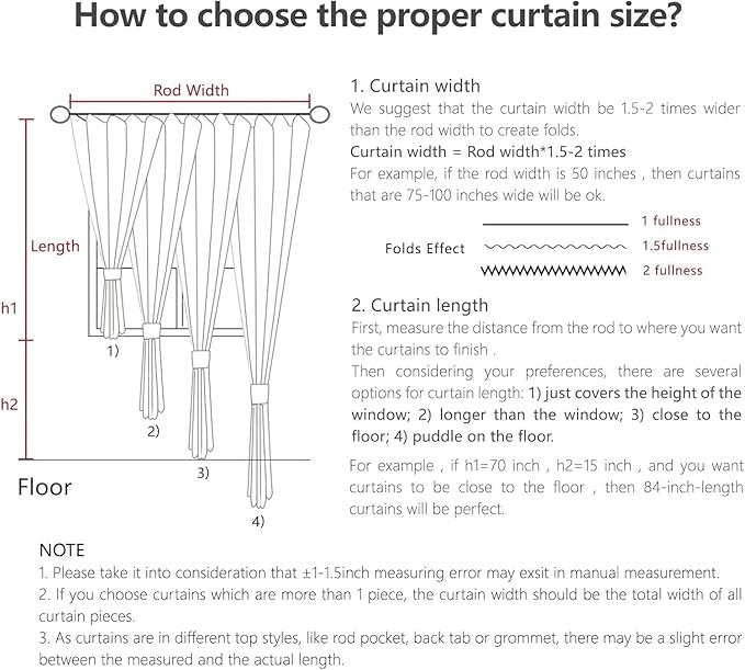 Joydeco Linen Curtains 108 Inch Length 2 Panel Sets,Light Filtering Curtains for Bedroom 52 Inch Wide Living Room Drapes with Back Tabs & Rod Pockets (W52 x L108 Inch, Oatmeal)