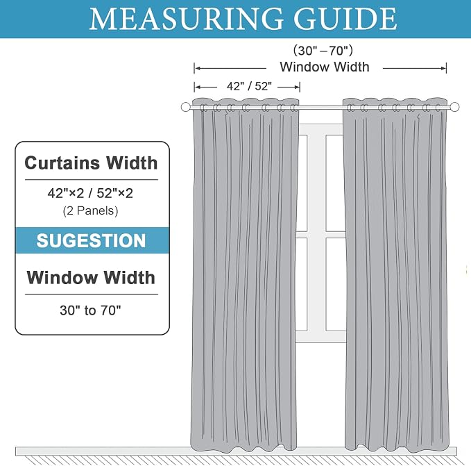 UNISTAR 2 Panels Stars Blackout for Bedroom Living Room Girls Kids Baby Room, Double Layer Star Cut Out Window Curtain, W52 x L63 Inch Length, Greyish White