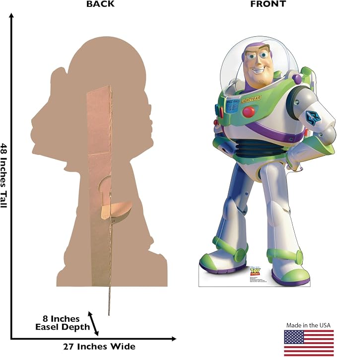 Cardboard People Buzz Lightyear Life Size Cardboard Cutout Standup - Disney Pixar's Toy Story