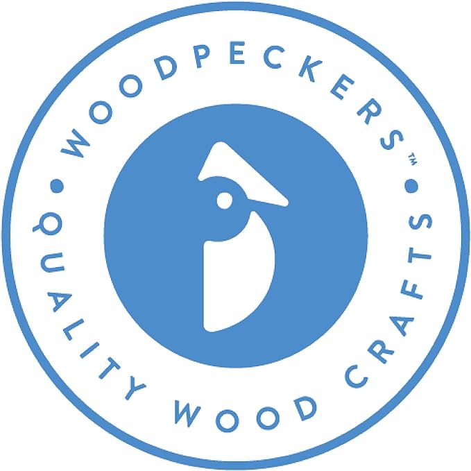 Woodpeckers Wooden Hexagon Floating Shelves with Backs, 2 Sets of 7, Unfinished for Crafts and DIY Wall Décor: Modern, Geometric, Rustic, or Honeycomb