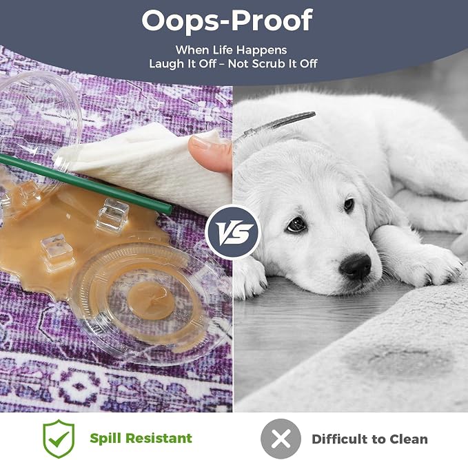 OPPODREAM Vintage Purple 2x3 Washable Rug, 2 x 3 Retro Door Mat Indoor Entrance Non Slip, Low-Pile Faux Wool Throw Carpet, Distressed Floor Mat for Kitchen, Hallway, Entry-Way, Back Door