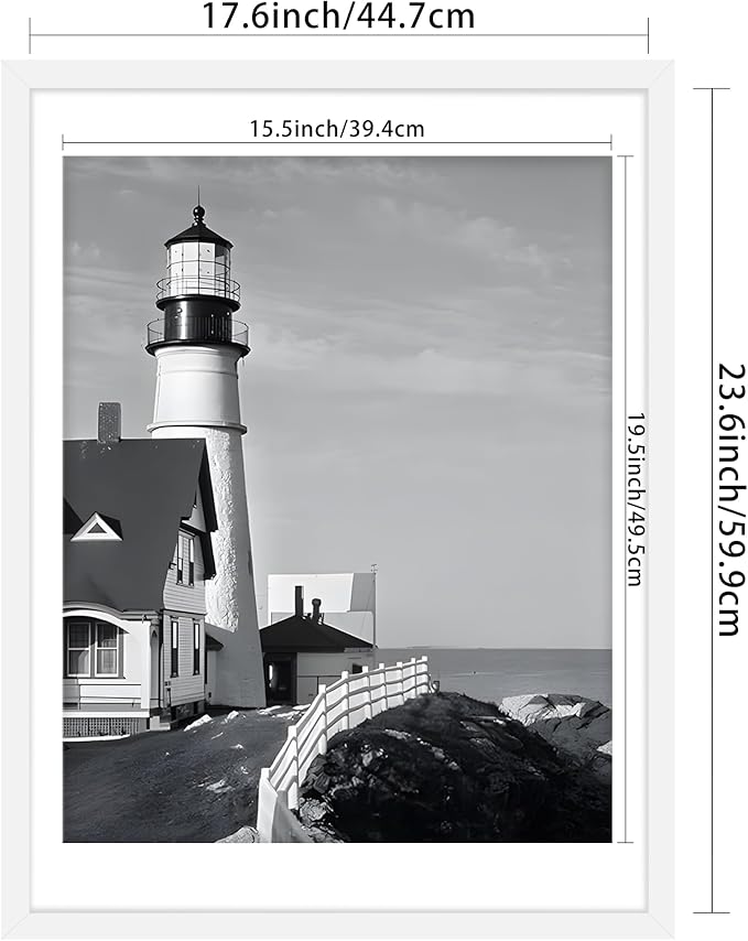 Picrit 18x24 Picture Frame 3 Pack, White Poster Frame, Display Poster 16 x 20 with Mat or 18 x 24 without Mat for Horizontal or Vertical Wall Mounting