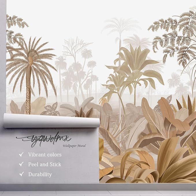 YQWDMX - Vintage Jungle Peel and Stick Wallpaper murals for Bedroom ZY18 L