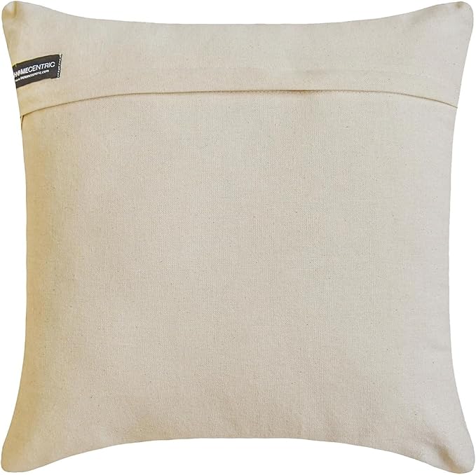 The HomeCentric Pack of 2 Decorative Throw Pillow Cover Navy 26"x26" (65x65 cm) Velvet & Linen Patchwork, Striped Pillowcases, Striped Modern Style - Velvet Band Navy
