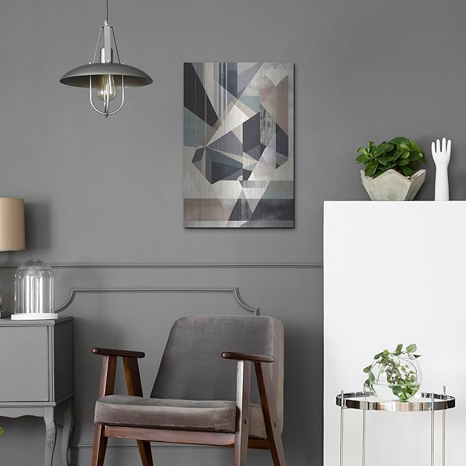 'Geometric 4' by Petals Prints Design, Metal Wall Art, 16"x24"