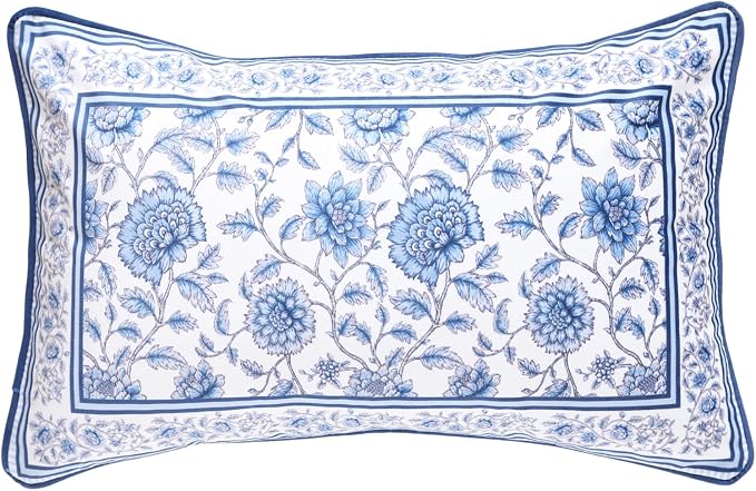 ISAENNE Designer Vintage Velvet Throw Pillow Cover,20"x12"-BlueWilow | Pillow Cover,Concealed Zipper Design,Dragonfly Pattern,Sofas,Bedroom,Living Room,Lounge Chairs,All Season Home Decor