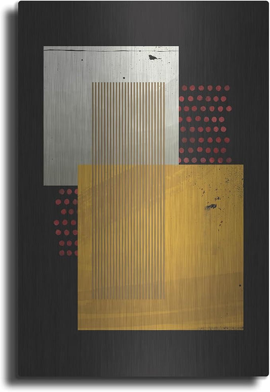 'Abstract Geometric 19' by Gary Williams, Metal Wall Art, 16"x24"
