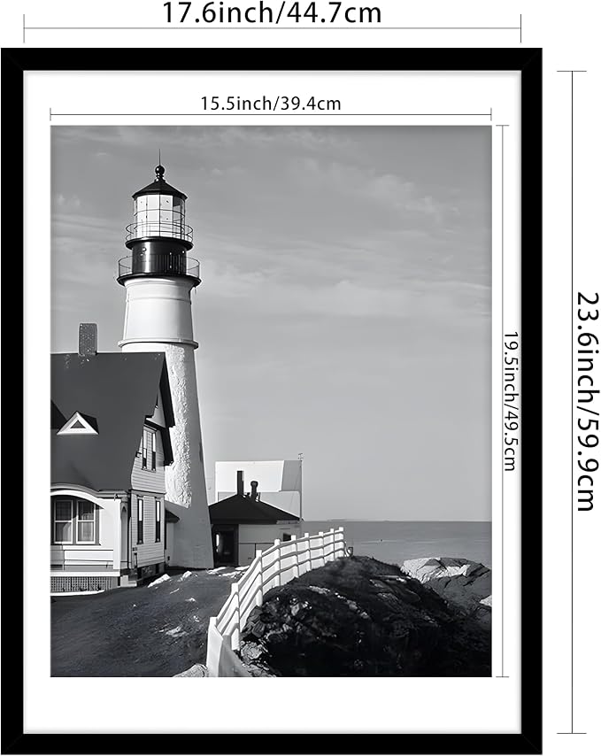 Picrit 18x24 Picture Frame 3 Pack, Black Poster Frame, Display Poster 16 x 20 with Mat or 18 x 24 without Mat for Horizontal or Vertical Wall Mounting