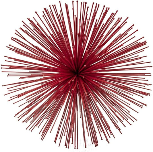 Modern Day Accents 5250 Erizo Spiked Large Red Sphere, 10" D
