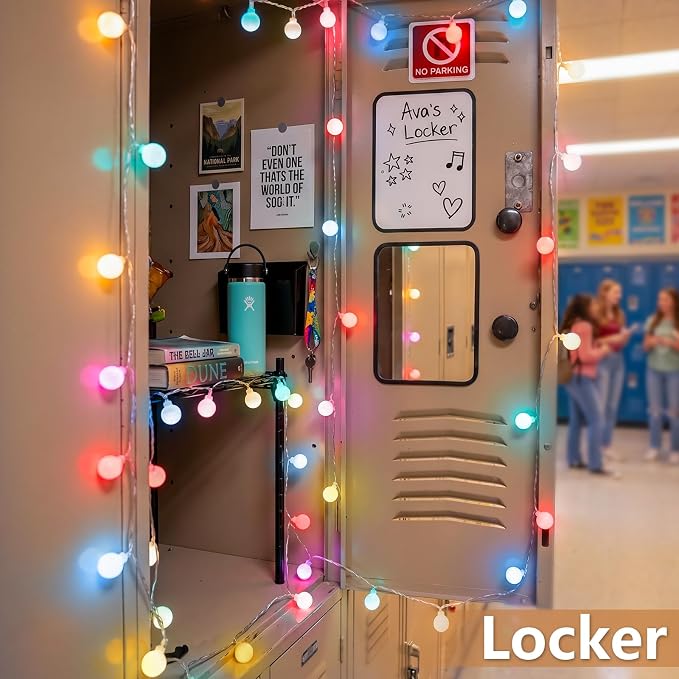 suddus 33FT 100LED Classroom Lights USB Globe String Lights Pastel Color | Pastel Fairy Lights With Remote Timer, String Lights for Dorm, Classroom, Birthday, Backyard, Patio, Party