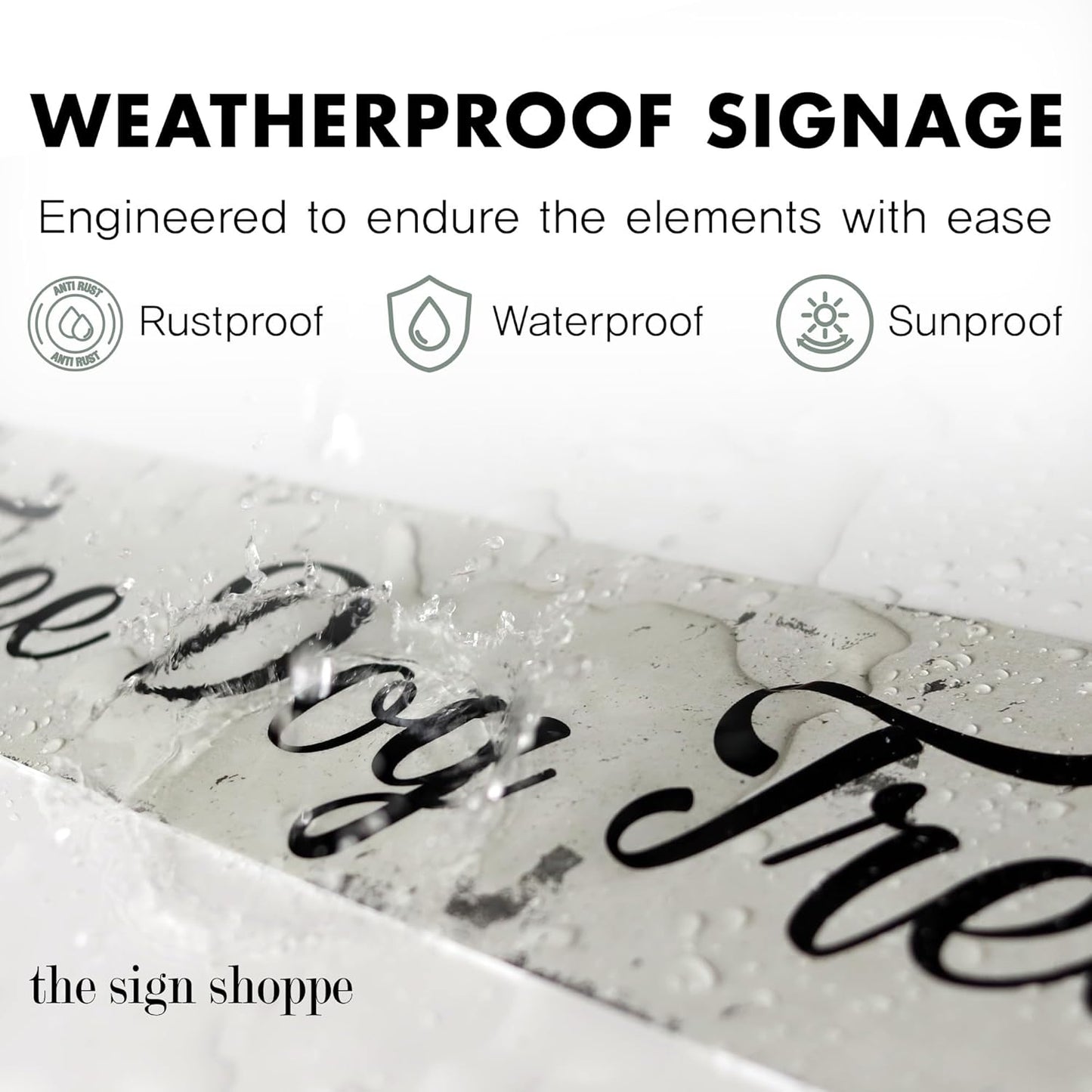 Rustic Custom Metal Sign - Custom Sign for Indoor or Outdoor Use (Rustic Tan Double Border, 15 inches x 4 inches)