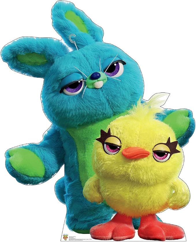 Cardboard People Ducky and Bunny Life Size Cardboard Cutout Standup - Disney Pixar Toy Story 4 (2019 Film)