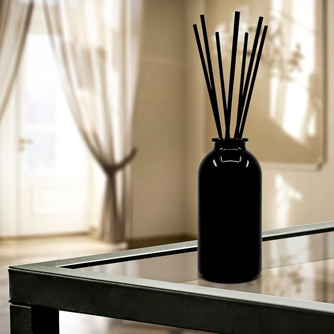 Urban Naturals Reed Diffuser Set, Smoked Vanilla - Bathroom Shelf Décor | Vanilla Bean, Sandalwood & Leather, Made in the USA