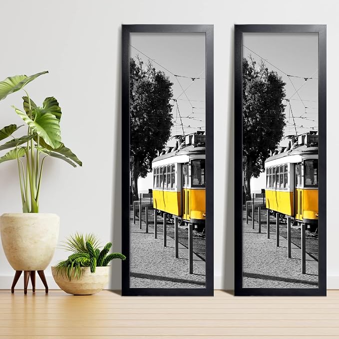 LaVie Home 13x39 Picture Frame Black, Panoramic Picture Frame for Wall Decoration, Classic Black Minimalist Style Suitable for Decorating Houses, Offices, Hotels（1 Pack）