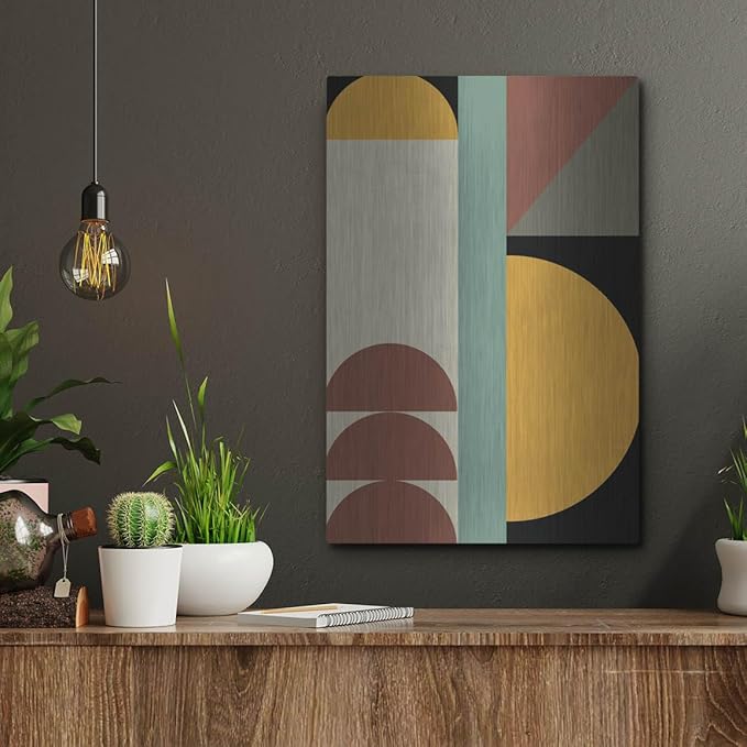 'Abstract Geometric 3' by Gary Williams, Metal Wall Art, 12"x16"