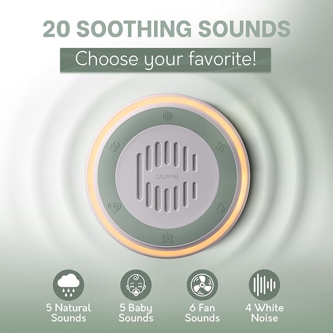 (3 Pack) Calm Me White Noise Machine for Office Privacy & Noise Canceling, Plug in Wall Sound Machine for Therapy Office Used in Hospitals Clinics & Spas, 20 Soothing Natural Sounds, Compact Design.
