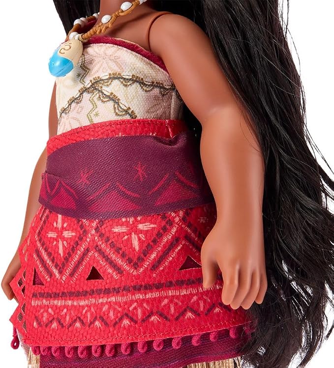 Disney Store Official Moana Once Upon a Story Doll - Disney Princess Toys Featuring Reflective Eyes with 3D Pupil and Iris, Detailed Costume, Hair Comb - Comes in Display Box - 16 Inches