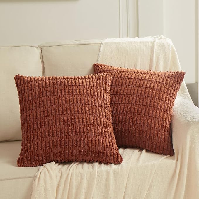 Fancy Homi 4 Packs Decorative Throw Pillow Covers for Living Room Couch Bed, Modern Farmhouse Boho Home Décor Accent Cushion Case, 24" x 16", Fall