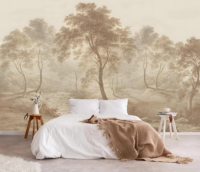 YQWDMX - Peel and Stick Vintage Forest Wallpaper Tropical Jungle murals for Bedroom ZY10 XL