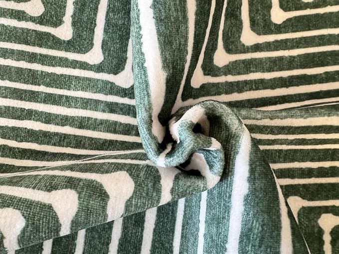 GLN Rugs Contemporary Collection - Machine Washable Area Rug, Contemporary Washable, Non Slip, Low Pile Chenille Rug, Living Room, Bedroom, Kitchen Rug (9' x 12' Beige Green)