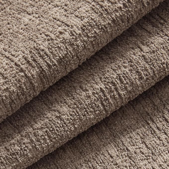 MIULEE Decorative Throw Pillow Covers 22x22 Pack of 2 Taupe Couch Pillow Covers Soft Cozy Textured Chenille Pillowcases for Home Decor Sofa Living Room Cushion Bedroom