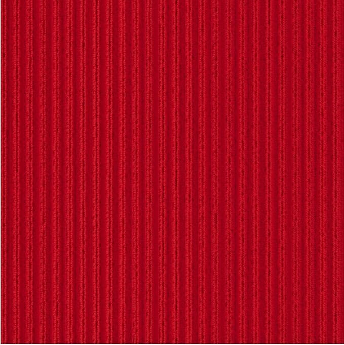Ottomanson 3'11" x 51' Hallway Runner with Scraper Pile - Extra Durable Non-Slip Rug Mat for Indoor & Outdoor Use - Ideal for Kitchen, Entryway & Garage - High-Traffic Carpet, Red