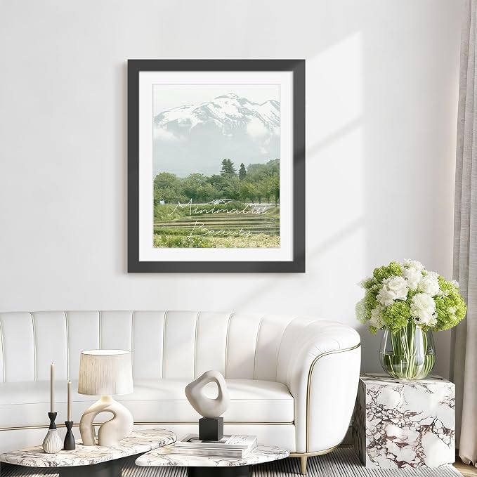 Picrit 26x32 Picture Frame 3 Pack, Black Poster Frame, Display Poster 22 x 28 with Mat or 26 x 32 without Mat for Horizontal or Vertical Wall Mounting