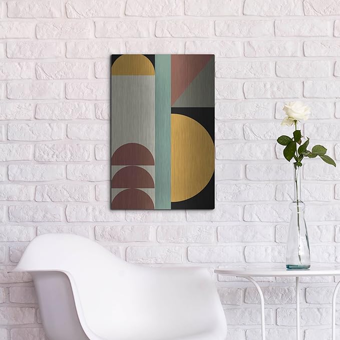 'Abstract Geometric 3' by Gary Williams, Metal Wall Art, 16"x24"