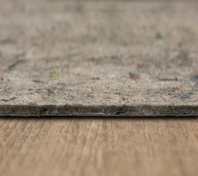 Mohawk Home Non Slip Rug Pad 7' 6" x 10'- 1/4" Thick Felt + Latex Rubber Gripper - Dual Surface Cushion for Hardwood, Carpet, Tile Floors, Made in USA