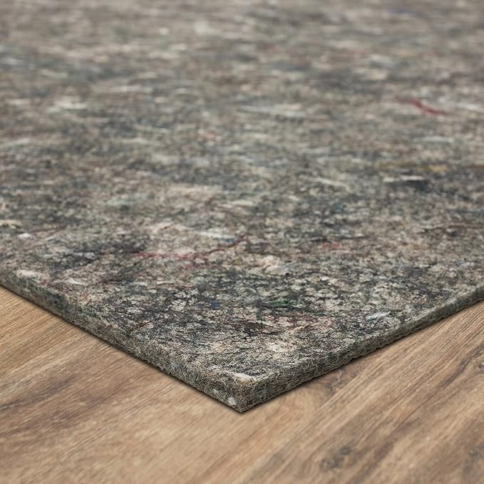 Mohawk Home Non Slip Rug Pad 7' 8" x 10' 4" - 1/2" Thick Felt + Latex Rubber Gripper - Dual Surface Cushion for Hardwood, Carpet, Tile Floors, Made in USA