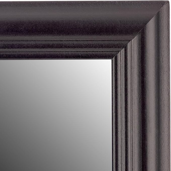 Gallery Solutions - Black Wall-Mounted - Curio & Shot Glass Display Case - 17"x26" Glass Door - Bar Accessories - Collectible - Miniature Glassware - Bar Accessories