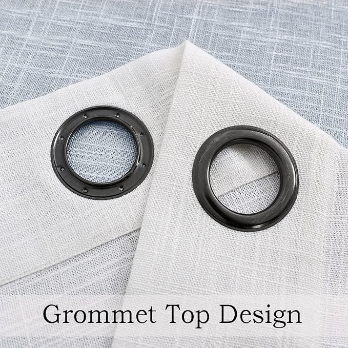 Ombre Door Curtain 100" Extra Wide Gradient Print on Rayon Blend Light Filtering Fabric Window Treatment for Sliding Patio Door with 14 Grommets, Cream White to Indigo Blue, 100" x 84", 1 Panel