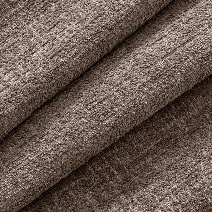MIULEE Decorative Throw Pillow Covers 20x20 Pack of 2 Taupe Couch Pillow Covers Soft Cozy Textured Chenille Pillowcases for Home Decor Sofa Living Room Cushion Bedroom