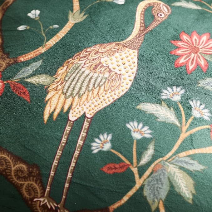 ISAENNE Designer Vintage Velvet Throw Pillow Cover,18"x18"-Mitchell | Pillow Cover,Concealed Zipper Design,Dragonfly Pattern,Sofas,Bedroom,Living Room,Lounge Chairs,All Season Home Decor