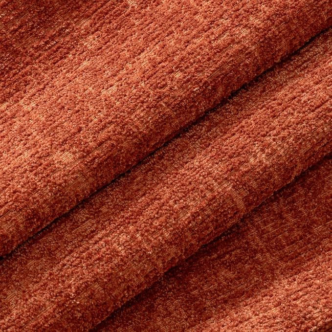 MIULEE Decorative Throw Pillow Covers 22x22 Pack of 2 Orange Couch Pillow Covers Fall Soft Cozy Textured Chenille Pillowcases for Home Decor Sofa Living Room Cushion Bedroom
