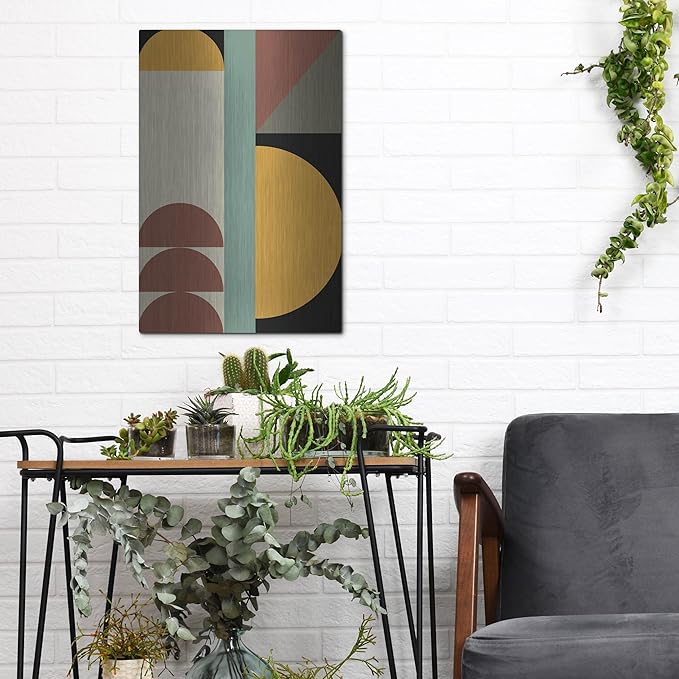 'Abstract Geometric 3' by Gary Williams, Metal Wall Art, 12"x16"